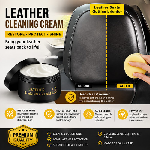 Leather care cream conditioner - cream,